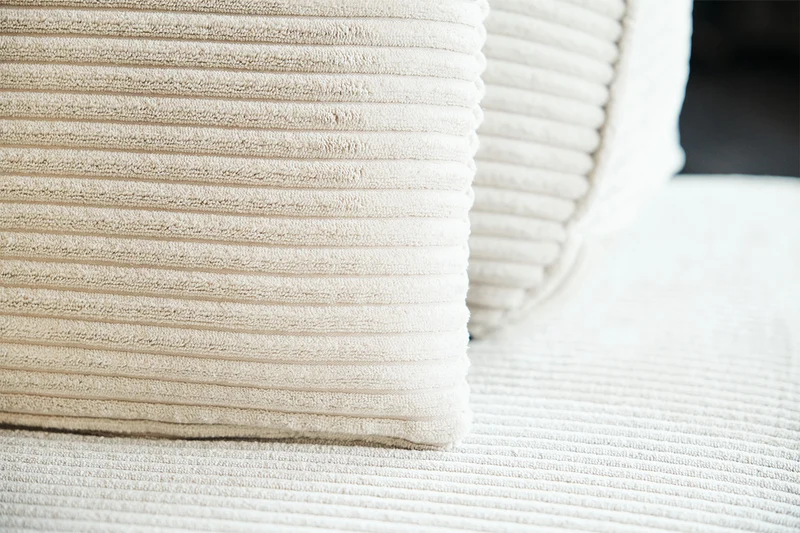 KAWOLA Modulsofa WIOLO SOFT 3 Module 3 Rückenkissen Cord cremeweiß