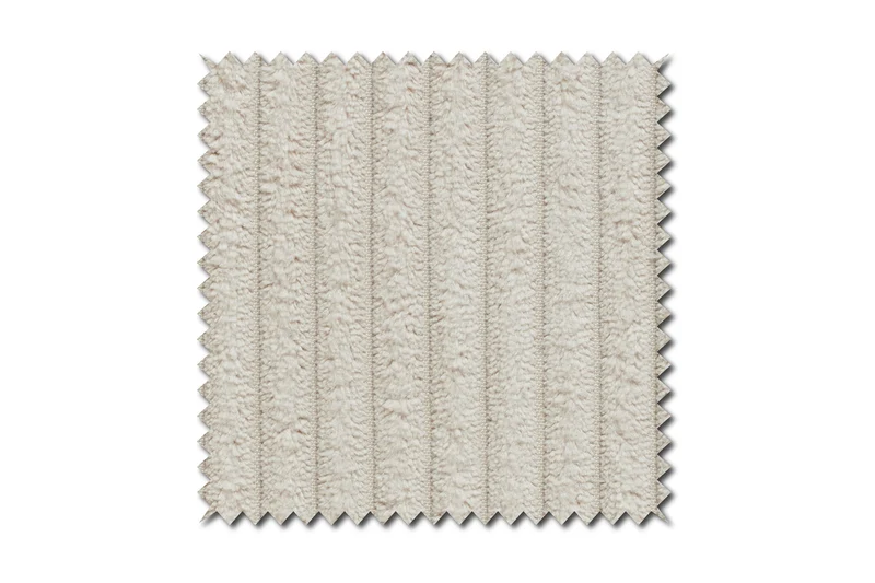 KAWOLA Hocker CHARME Hockerbank Cord cremeweiß