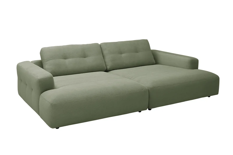 KAWOLA Big Sofa MIKA Feincord olivgrün