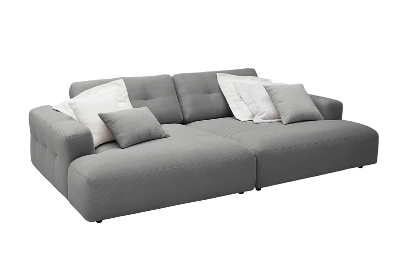 KAWOLA Big Sofa MIKA Feincord anthrazit
