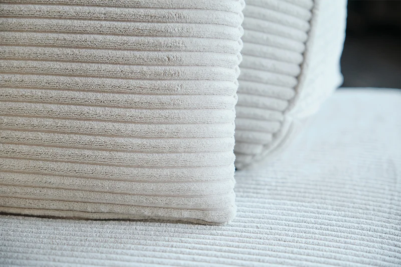 KAWOLA Modulsofa WIOLO SOFT 6 Module 6 Rückenkissen Cord hellgrau