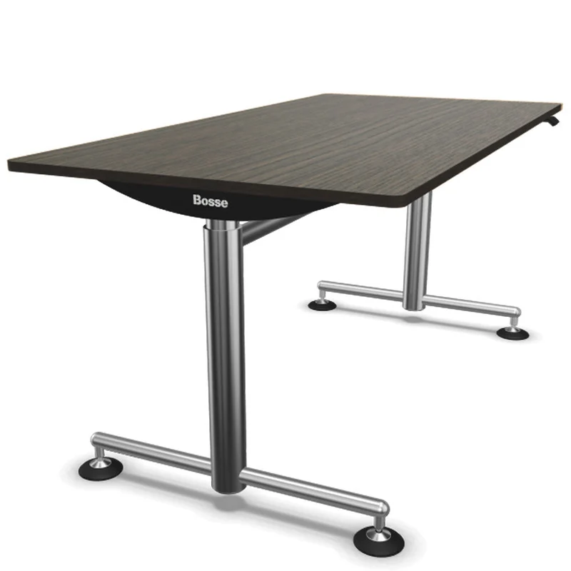 Bosse Modul Space M1 höhenverstellbarer Schreibtisch 72 - 136,5 cm - Melamin & Furnier Platte
