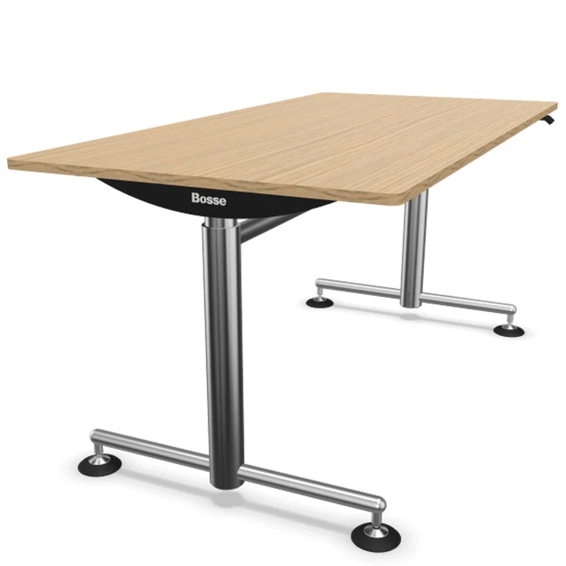 Bosse Modul Space M1 höhenverstellbarer Schreibtisch 72 - 136,5 cm - Melamin & Furnier Platte