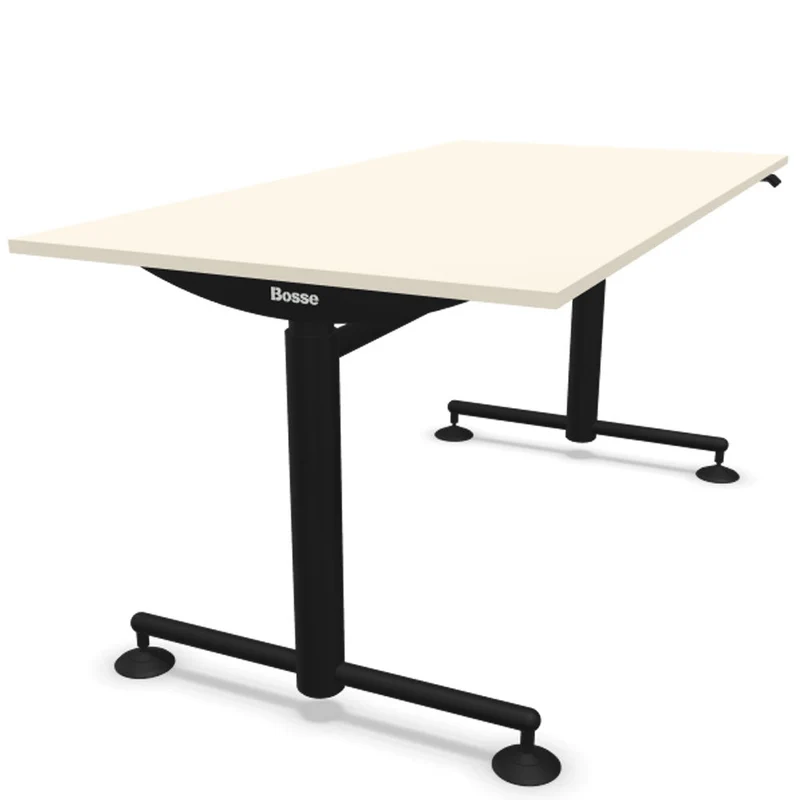 Bosse Modul Space M1 höhenverstellbarer Schreibtisch 72 - 136,5 cm - Melamin & Furnier Platte