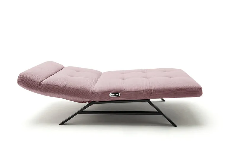 KAWOLA Relaxliege AMERIVA motorisch Maxi Feincord rosa
