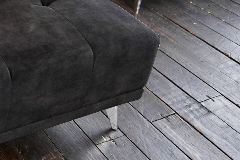 KAWOLA Hocker WIOLO velvet anthrazit