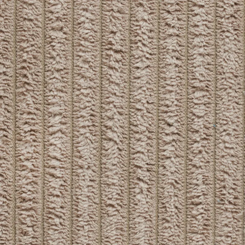 KAWOLA Big Hocker MADELINE Polsterhocker Cord taupe