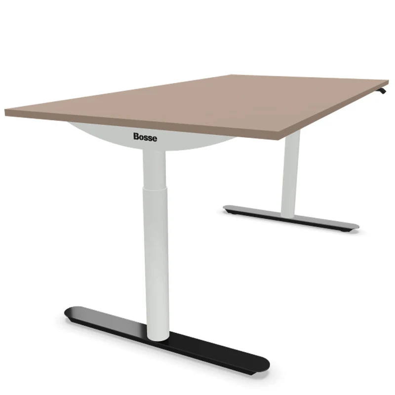 Bosse Modul Space M3 höhenverstellbarer Schreibtisch 62 - 126 cm - Melamin Arbeitsplatte