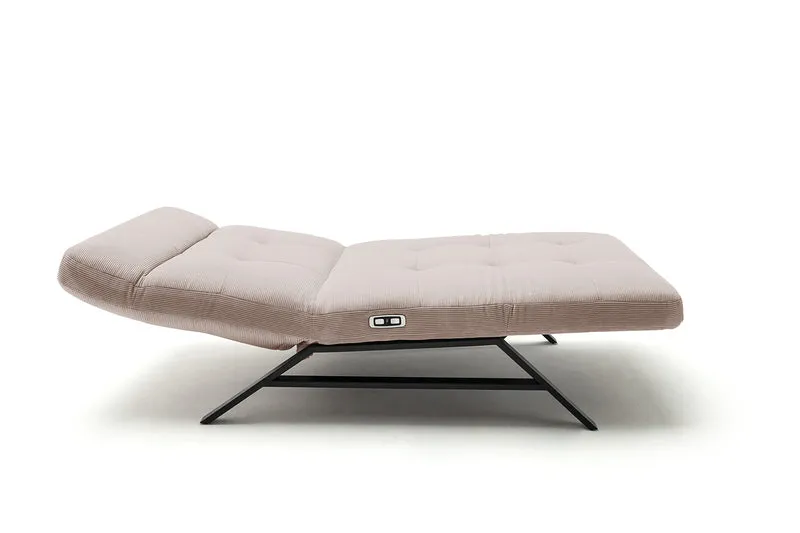 KAWOLA Relaxliege AMERIVA motorisch Maxi Feincord beige
