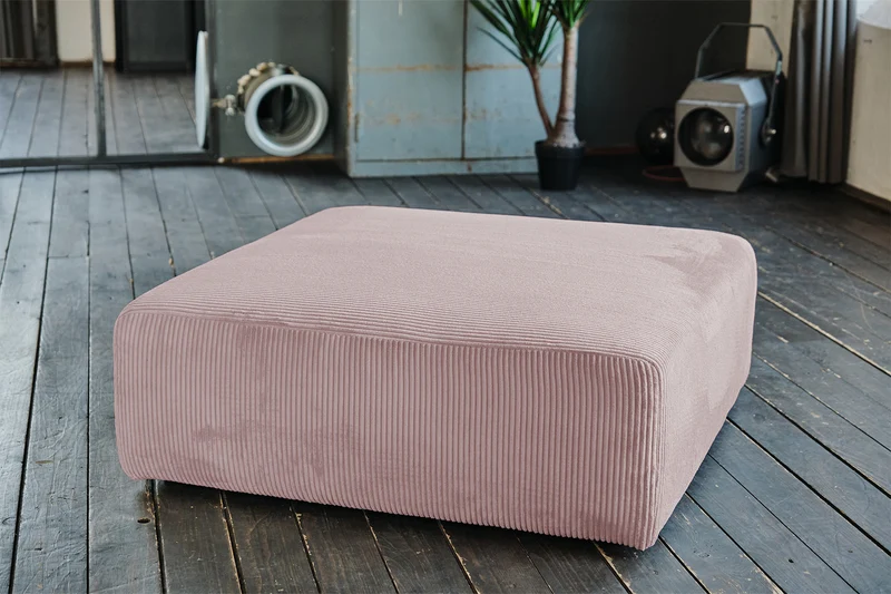 KAWOLA Modulsofa WIOLO SOFT 4 Module 4 Rückenkissen Cord rosa