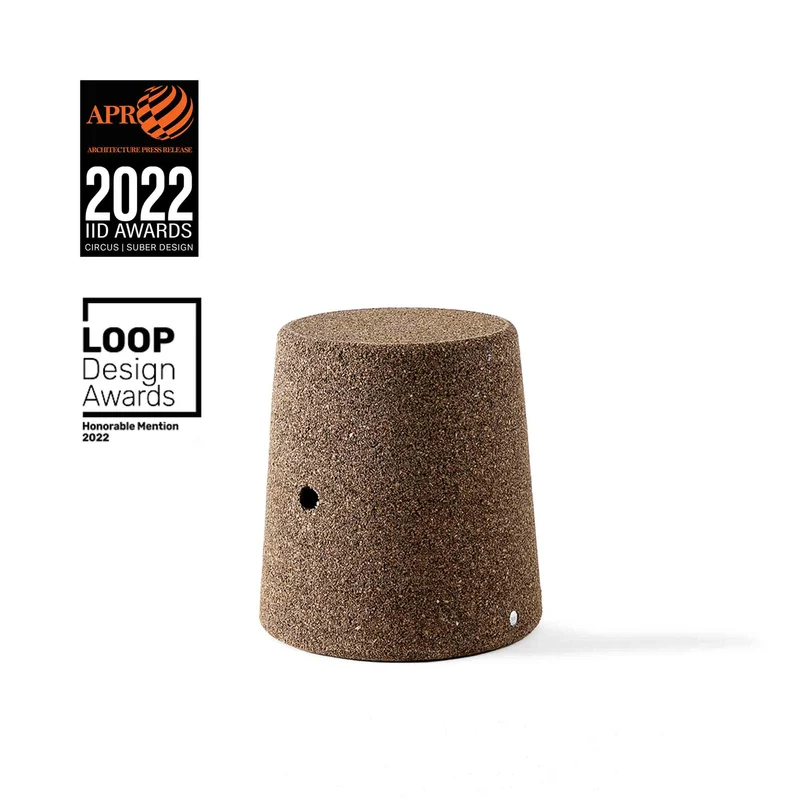 Cork Stool CIRCUS by Jari Franceschetto for Suber