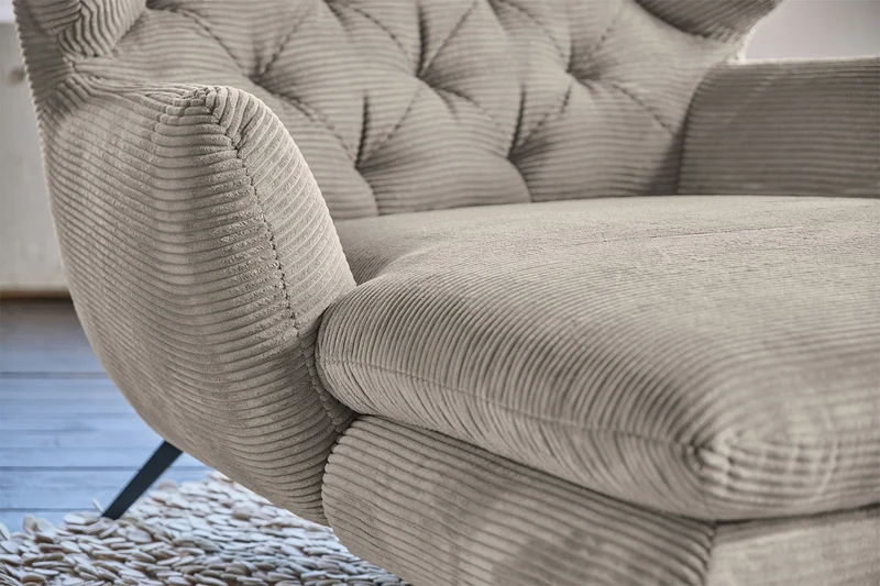 KAWOLA Longseat CHARME Cord steingrau