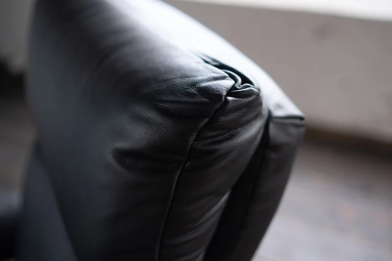 KAWOLA Sessel NAMA Relaxsessel drehbar Leder schwarz