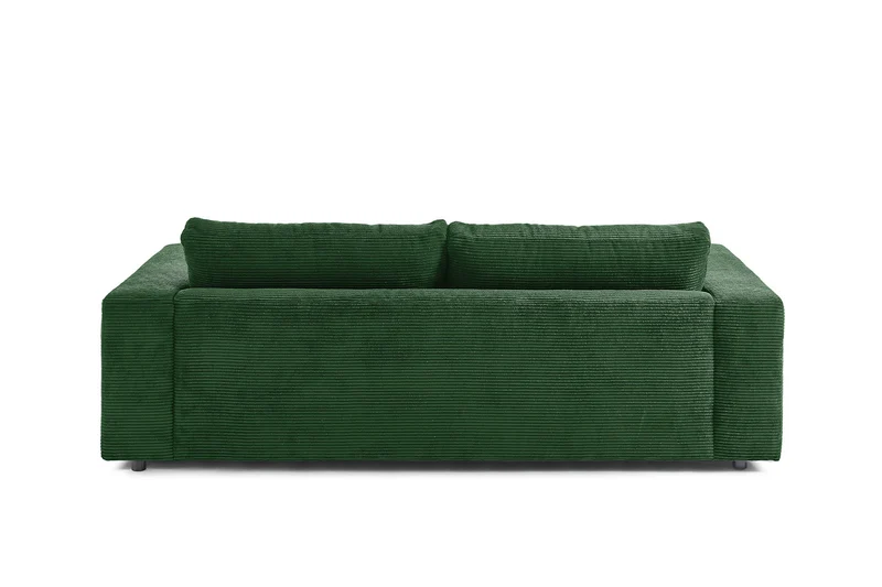 KAWOLA Sofa MADELINE 2-Sitzer Cord smaragd
