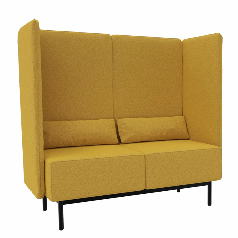 Lounge Sofa hoher Rücken fm Calesita DIALOG - hochwertiger Wollbezug Fenice