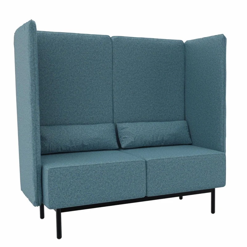 Lounge Sofa hoher Rücken fm Calesita DIALOG - hochwertiger Wollbezug Fenice