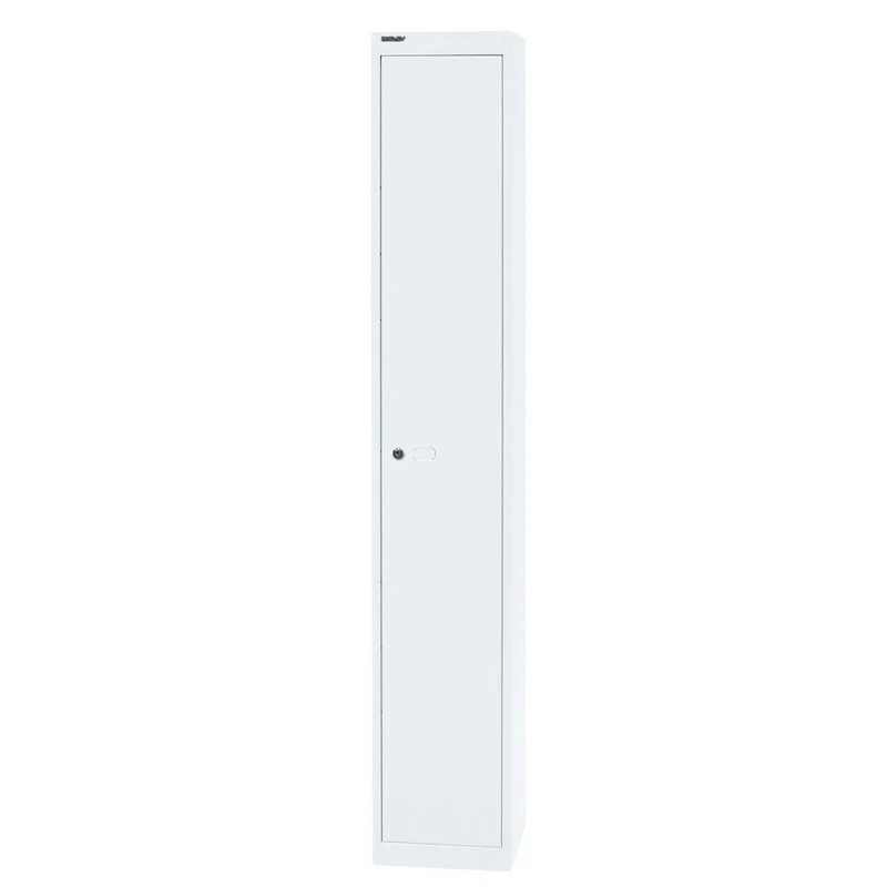 Bisley Stahl-Garderobenschrank Spindschrank "Office Locker" - 1 Fach mit Hutboden und 1 Kleiderhaken - Tiefe 305 und 457 mm - viele Farben - jetzt besonders günstig! auf Rechnung bestellen