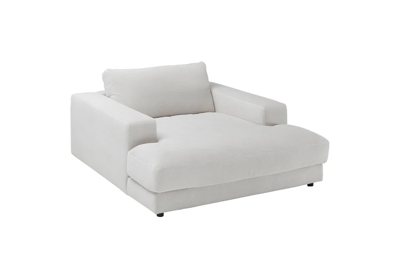 KAWOLA Longseat MADELINE Feincord weiß
