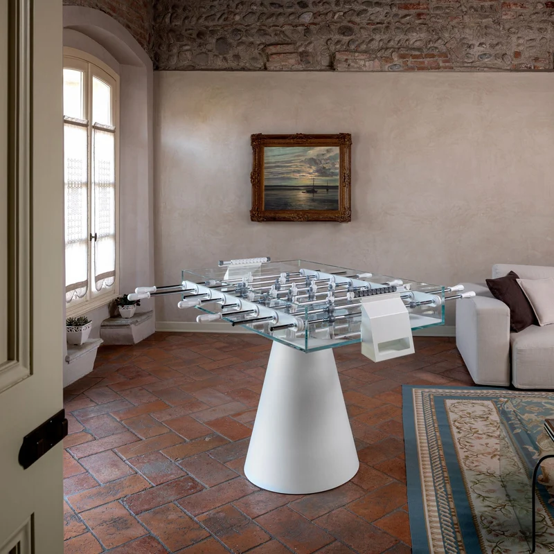 Crystal Foosball Table GHOST by Basaglia and Rota Nodari for FAS Pendezza