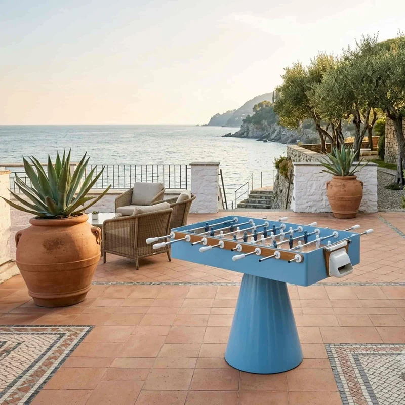 Metal Foosball Table CICLOPE CAPRI by Basaglia and Rota Nodari for FAS Pendezza