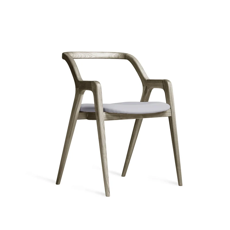 Grey Walnut Wood Chair IN BREVE by Dale Italia