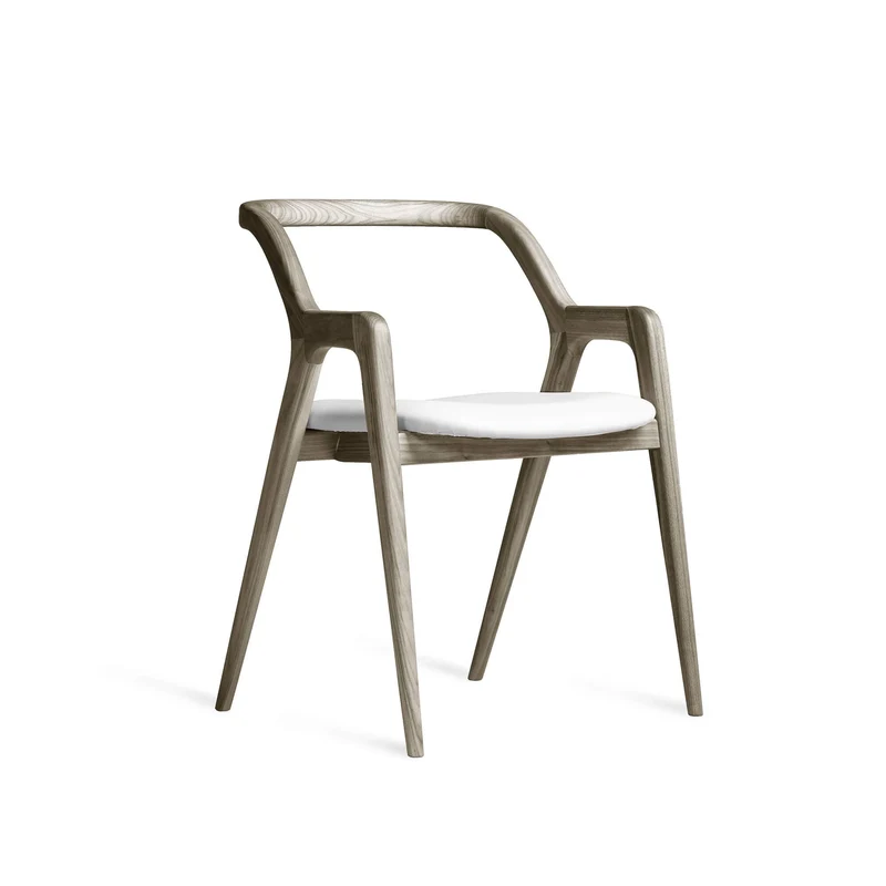 Grey Walnut Wood Chair IN BREVE by Dale Italia