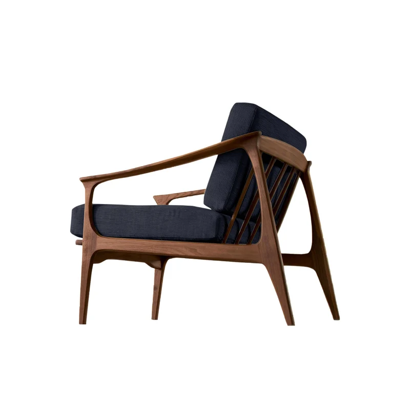 Walnut Wood Armchair QUIETE by Dale Italia