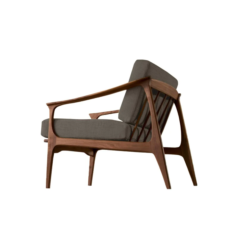 Walnut Wood Armchair QUIETE by Dale Italia