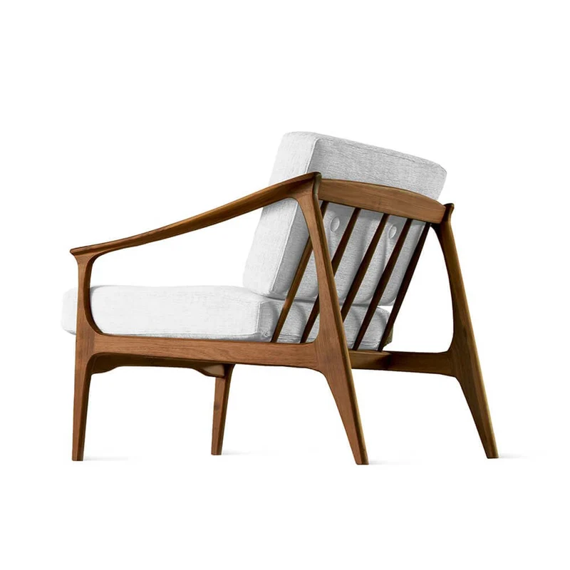Walnut Wood Armchair QUIETE by Dale Italia