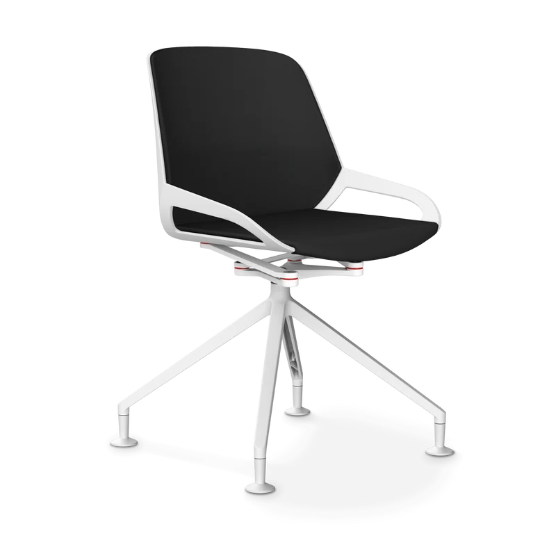 Aeris Numo Comfort Fußkreuz Gleiter Kunstleder Mediflex schwarz