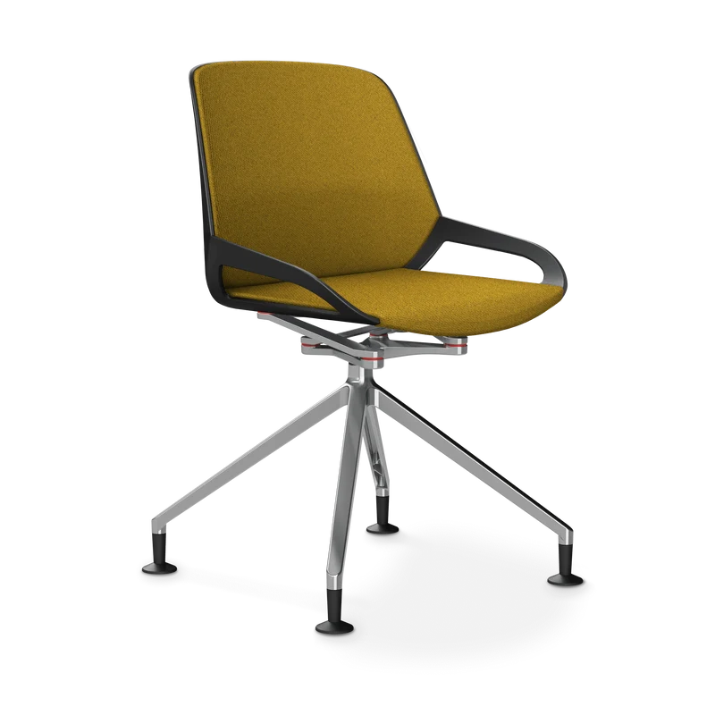 Aeris Numo Comfort Fußkreuz Gleiter Sitzbezug gelb meliert