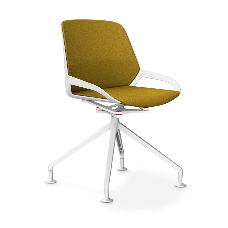 Aeris Numo Comfort Fußkreuz Gleiter Sitzbezug gelb meliert