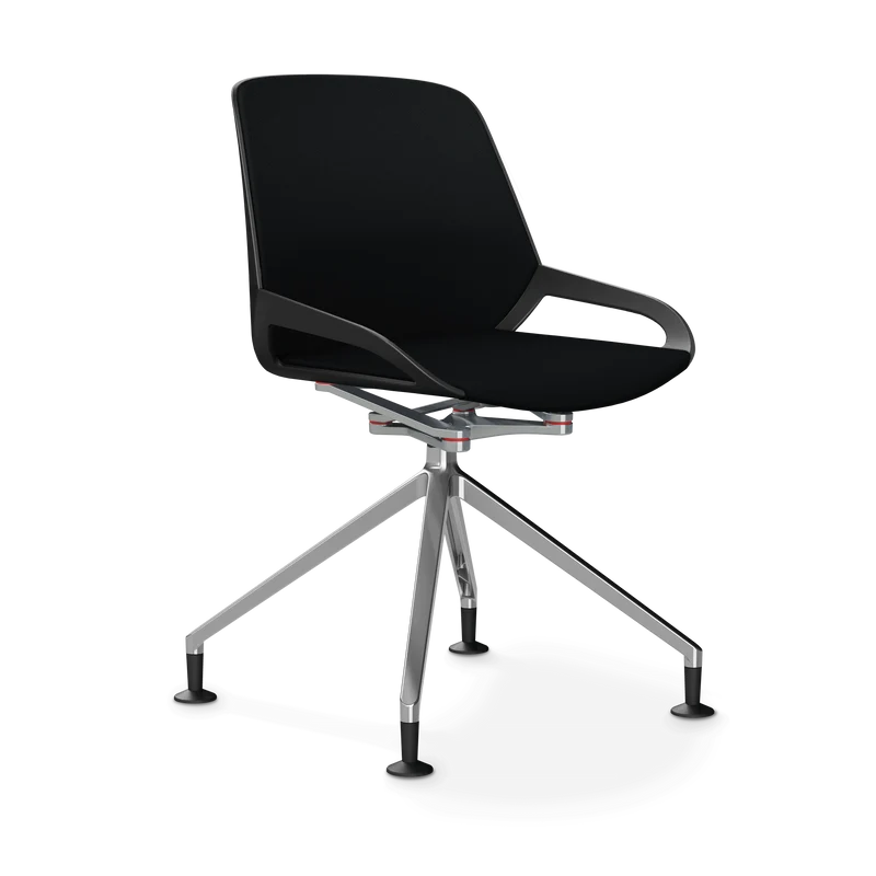 Aeris Numo Comfort Fußkreuz Gleiter Sitzbezug schwarz