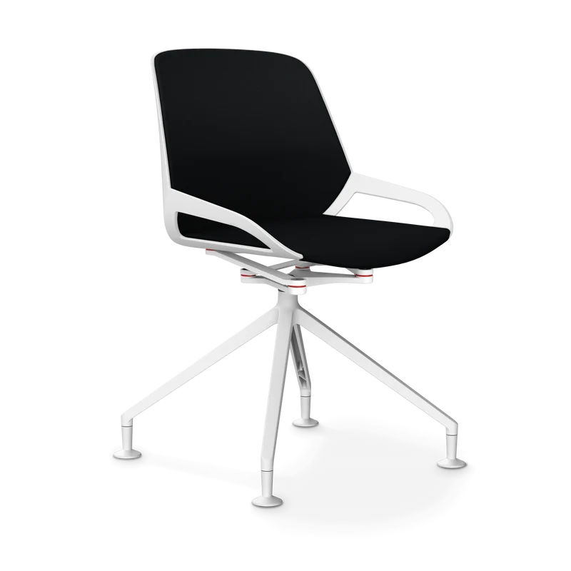 Aeris Numo Comfort Fußkreuz Gleiter Sitzbezug schwarz
