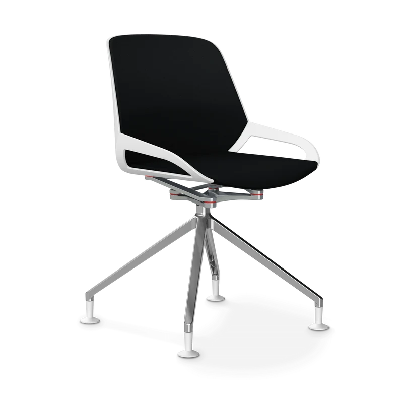 Aeris Numo Comfort Fußkreuz Gleiter Sitzbezug schwarz