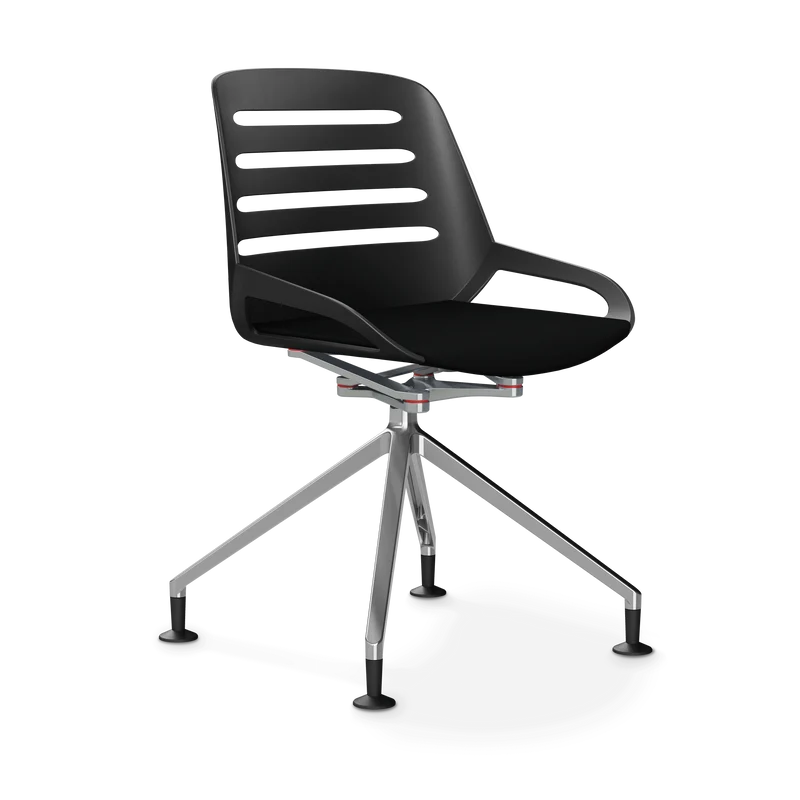Aeris Numo Comfort Fußkreuz Gleiter Sitzbezug schwarz