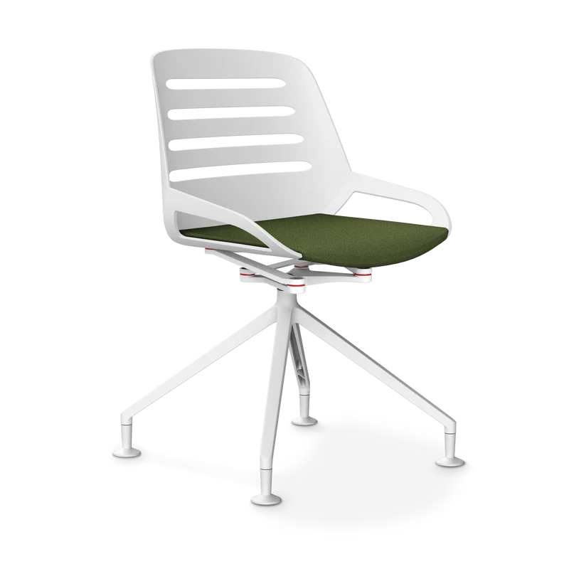 Aeris Numo Comfort Fußkreuz Gleiter Sitzbezug farngrün meliert