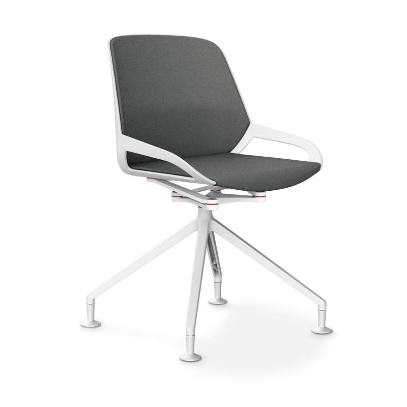 Aeris Numo Comfort Fußkreuz Gleiter Sitzbezug grau meliert