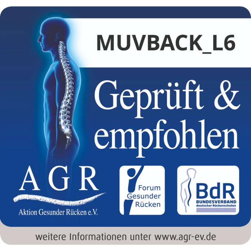 Wupperchair Bürostuhl Muvback - mit geteilter Rückenlehne