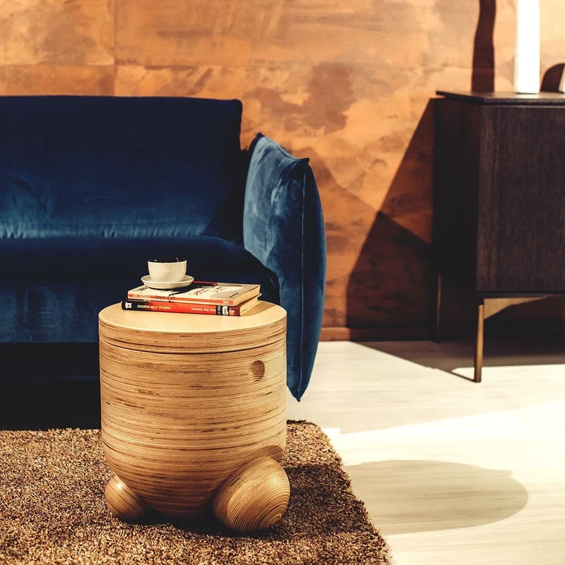 Container Stool in Birch GALA