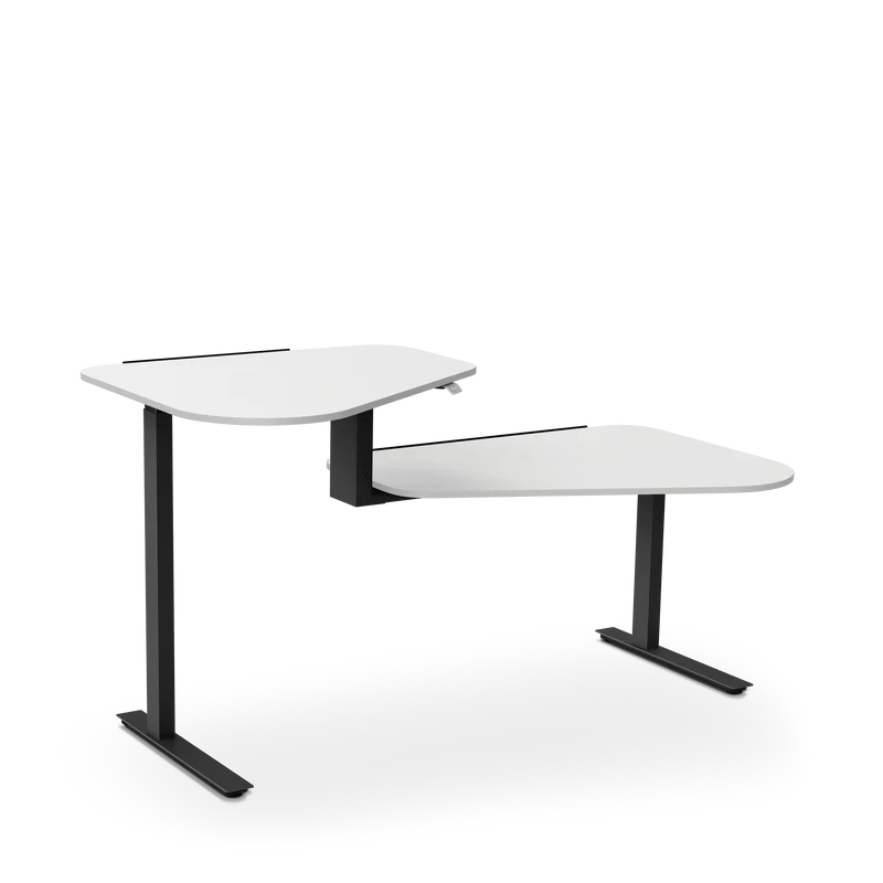 Aeris Active Office Desk, weiß, Stehtisch links