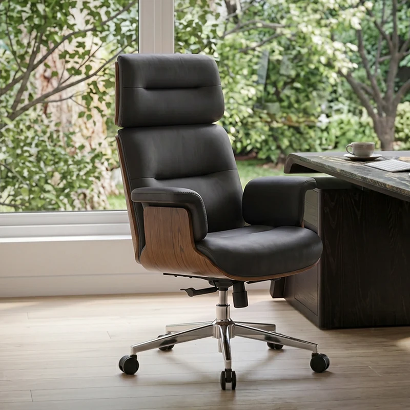 Mathias Marcel, High Back Faux Leather Office Chair