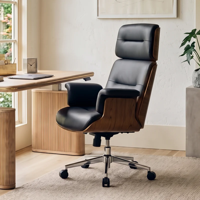 Mathias Marcel, High Back Faux Leather Office Chair
