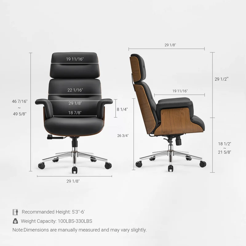 Mathias Marcel, High Back Faux Leather Office Chair