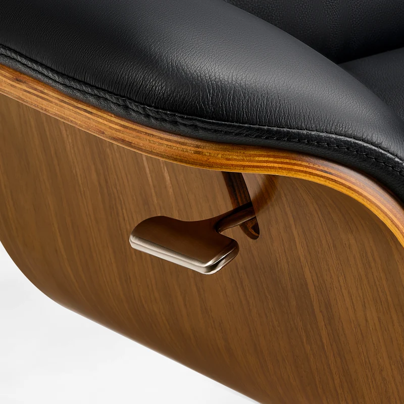 Matteo,Napa Leather Lounge Chair and Ottoman