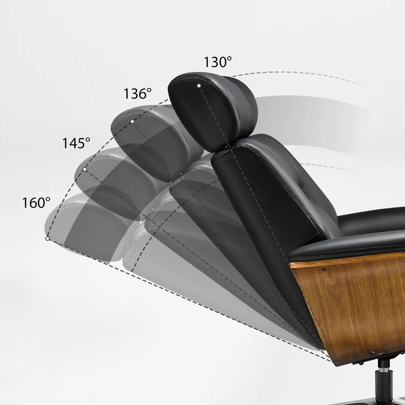 Matteo,Napa Leather Lounge Chair and Ottoman