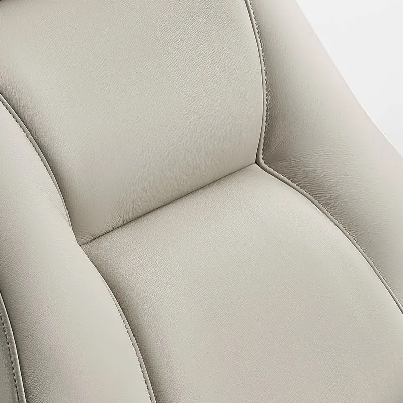 Matteo,Napa Leather Lounge Chair and Ottoman