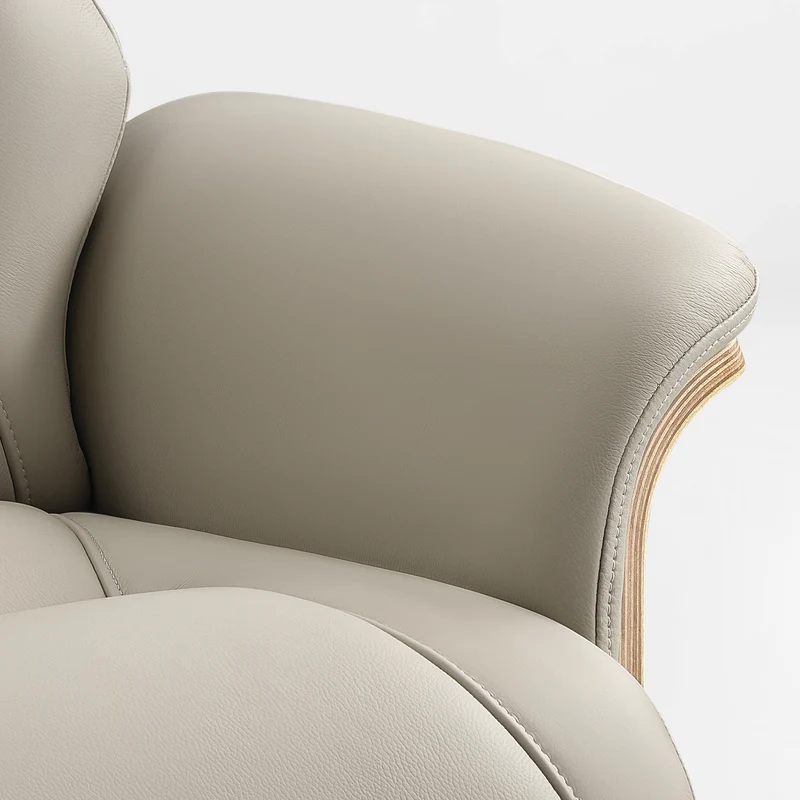 Matteo,Napa Leather Lounge Chair and Ottoman