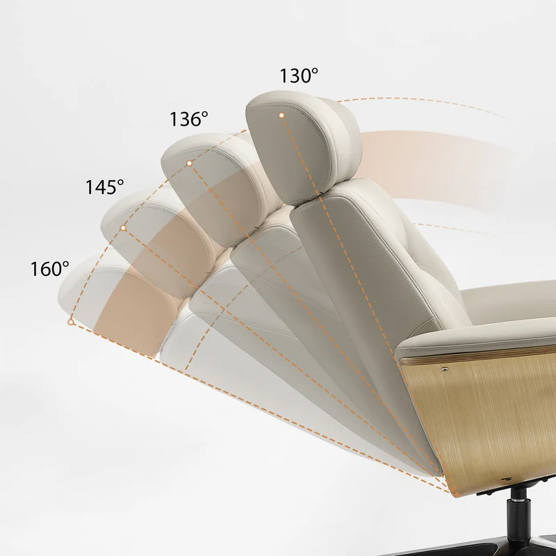 Matteo,Napa Leather Lounge Chair and Ottoman