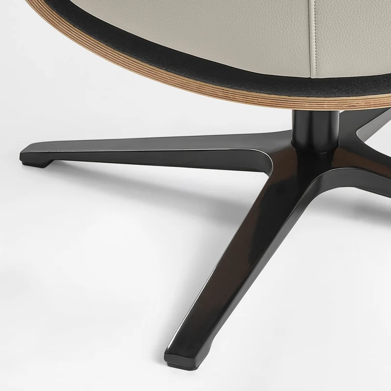 Matteo,Napa Leather Lounge Chair and Ottoman